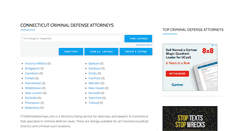 Desktop Screenshot of ctdefenseattorneys.com